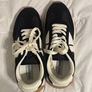Steve Madden Black and White Women's Sneakers